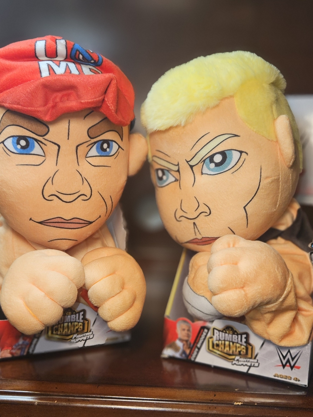 WWE Rumble Champs Plush Fighter Toy - Yellow & Red